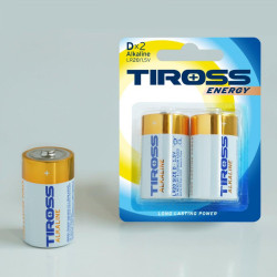 TS-LR20-2BP TIROSS ALCA BATERIJA LR20 2vnt.