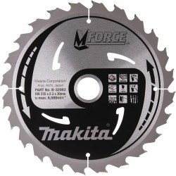 B-32063 MAKITA diskinio pjūklo diskas 235x30x24z M-FORCE WOOD