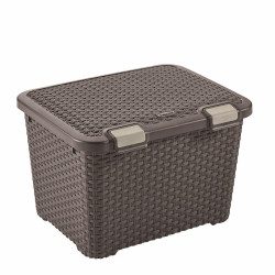 210279 "CURVER" SANDĖLIAVIMO KONTEINERIS 43L/ TAMSIAI RUDOS SPALVOS
