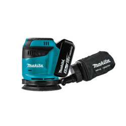 DBO180RTJ MAKITA.EKSCENTRINIS ŠLIFUOKLIS. 18V DBO180RTJ 125/2,8 mm 2x5,0Ah