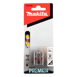 E-03159 MAKITA DRIVER END PH3-25mm /2vnt. IMPACT PREMIER