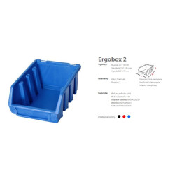 ERG2NIEPG001 PATROL ERGOBOX 2 BLUE, 116 x 161 x 75 mm