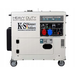 KS9200HDES-1/3ATSR KS DYZELINIS GENERATORIUS KS 9200HDES-1/3 ATSR 230/400V, ELEKTRINIS PALEIDIMAS (EURO V)