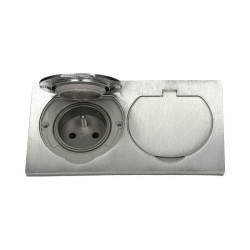 OR-AE-1398 ORNO DVIGUBAS LIZDAS IP55 IŠ NERŪDIJANČIO PLIENO