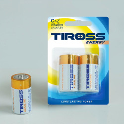 TS-LR14-2BP TIROSS ALKAIC BATERIJA LR14 2vnt.