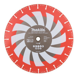 B-55348 MAKITA RESCUE DIAMOND TARGET 352x25,4mm SEGMENTAS (SUCHAS) PELENAS, INOX, PVC, BETONAS, STIKLAS