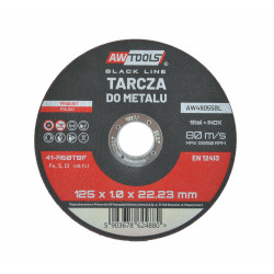 AW49055BL AW METAL TARGET 125*1,0 mm BLACK LINE