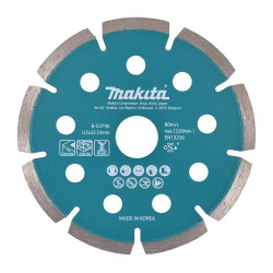 B-53796 MAKITA DIAMOND TARGET 125x22.23mm SEGMENTAS (SUSIS) BETONAS, GRANITAS, MARMURAS