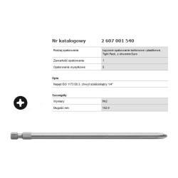 2607001540 BOSCH EH TIP PH2x152mm /1vnt.