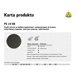 306763 DISKAS 125 PS19EK GR. 80 /50vnt. AKMUO, PLASTIKAS, STIKLAS