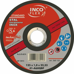 M411-125-1.0-22B60Q DISKAS METALINIS INOX INCOFLEX 125*1.0