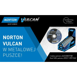 66252849768 NORTON SHIELD.VULCAN 125 x 1,0 /10vnt. METALO/INOX DĖŽUTĖ
