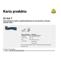 317715 K.CYKLININKO DIRŽELIS 200x750 P120 CS416Y /10vnt.