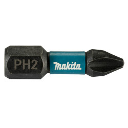 E-12360 MAKITA DRIVER END PH2-25mm /25vnt. IMPACT BLACK