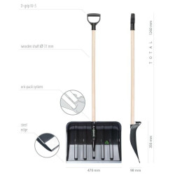 ILT47-S411 PP.SNIEGO KASTUVAS 47 ECO JUODAS