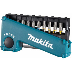 E-03567 MAKITA RANKENŲ RINKINYS + RANKENĖ 11vnt. PH1/2/3, PZ1/2/3, T15/20/25/30