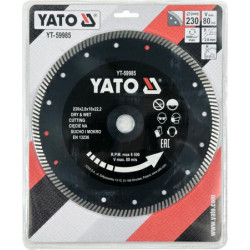 YT-59985 YATO TURBO DIAMOND TARGET TO GRESS 230 x 22,2 mm 59985