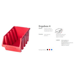 ERG4CZEPG001 ERGOBOX PATROL 4 RED 204 x 340 x 155