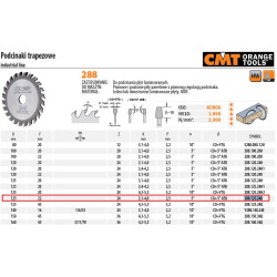 288.125.24K CMT UNDERCUTTER TRAP.HM D 125 F 22 Z 24%%% K 3.1-4....