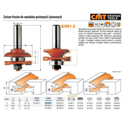991.501.11 CMT FREZOS HM D 44,4 T 18-22 S 12 PROFILIS A...