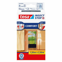 55910-00021-00 TESA durų tinklelis nuo uodų juodas COMFORT 1,2 m x 2,5 m