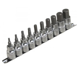 954010 ASTA LIZDŲ RINKINYS 1/2" HEX 10el.