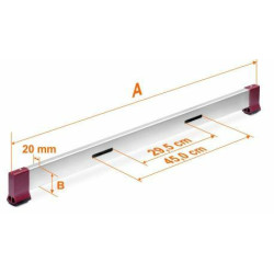 213648 KRAUSE CORDA STABILIZER 61.5x20x800mm reg. diapazonas (305-445 mm)