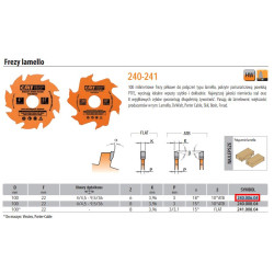 240.006.04 CMT FREZ  D 100 K 3,96 Z 6 F 22 DO LAMEL .