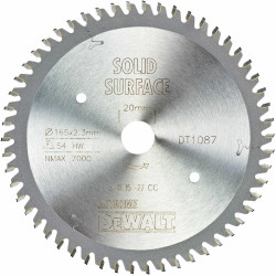 DT1087-QZ DEWALT PIŁA TARCZ.165x20mmx54z MTCG ...