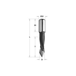 375.070.11 CMT HW P grąžtas D 7 I 40 L 70 S 10x20 %%%RH
