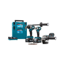 DK0125G301 MAKITA KOMBINAVIMO RINKINYS 40Vmax XGT (GA005G+DF001G+TD001G) 2x4.0Ah 2xMAKPAC DK0125G301