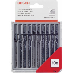 2607010146 BOSCH T-SET medžio šepetys 10vnt.