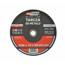 AW49080BL AW METAL TARGET 230*1,9 mm BLACK LINE