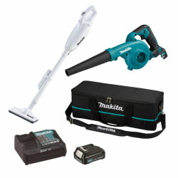 CLX245SAX1 MAKITA.DMHUNKER 12V CXT UB100D + CL108FD 1x2,0Ah dulkių siurblys +VAGELIS...