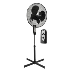VO0606 VOLTENO Grindų ventiliatorius BLACK+ PILOTAS 40cm kryžminis pagrindas