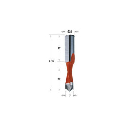 310.080.42 CMT Drill NP HW D 8 I 27 L 57.5 S 10x2 5 LH