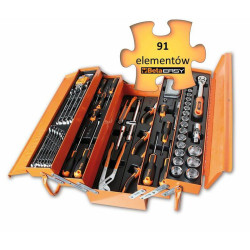 2120L-E-ET91 BETA TOOL KIT 91vnt. PAPRASTAS/METALINIS DĖKLAS C20LE