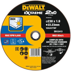 DT43939-QZ DEWALT METAL TARGET 230x1,9 mm INOX ...