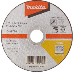 D-18770 Metalo taikiklis 125x1,2x22,2 mm INOX