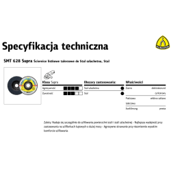 322799 K.ŠLIFAVIMO DISKAS SMT628 125 P 80 SUPRA IŠGAUBTAS