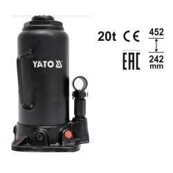 YT-17007 YATO HYDRAULIC stūmoklinio strypo kėliklis 20T 242-452mm