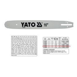 YT-84935 "YATO" GRANDINĖS KREIPIANČIOJI 16" 3/8 "P