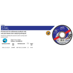 M41-180-2.5-22A36R METALINIS DISKAS INCOFLEX 180*2,5... .