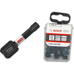 2607002805 BOSCH BIT IMP. T20 x 25mm 25vnt.