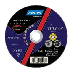 66252925466 NORTON VULCAN TARGET 300 x 3,0 x 32 mm... A30S METALUI