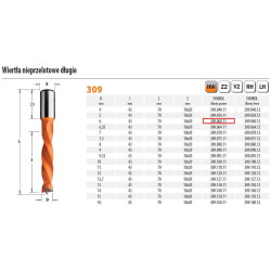 309.060.11 CMT grąžtas HW NP D 6 I 43 L 70 S 10x20 %%RH