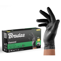RWJNDBC11 DIAMOND NITRIL HANDS BLACK XXL 10-11 /50vnt.