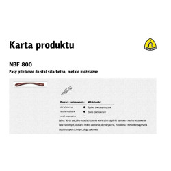 KBNBF800 KLINGSPOR smėlio pluošto diržai 50mm x 460mm NBF800 MEDIUM /5vnt.