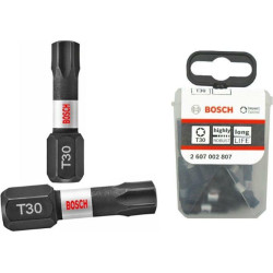 2607002807 BOSCH BIT IMP. T30 x 25mm 25vnt.