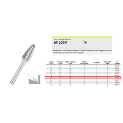 295978 HF 100 F /8mm/978 HIPERBOLA FI 8,0x20mm,TRZ.6mm,TYPE RBF